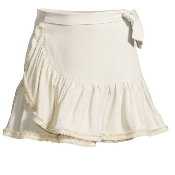 EMMIE ROSE Ruffle Wrap Mini Skirt - Picture 13 of 13